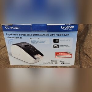Brother QL-810Wc Wireless Label Printer - Black and White